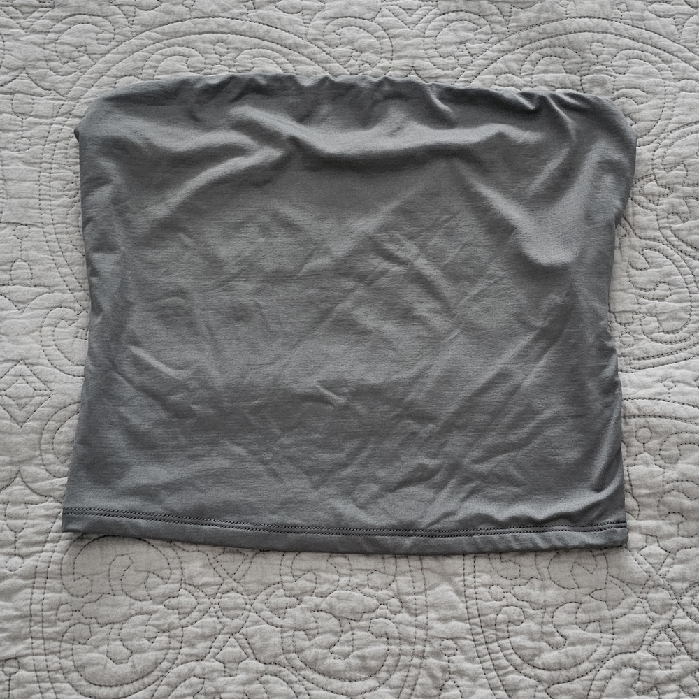 Pull&Bear Charcoal Tube Top